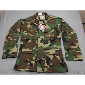 Propper Woodland Camo BDU Med Long 8415-01-084-1650 Coat US Military Army Ripsto
